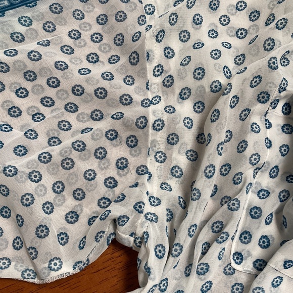 Free People sheer button down size L - Picture 7 of 8